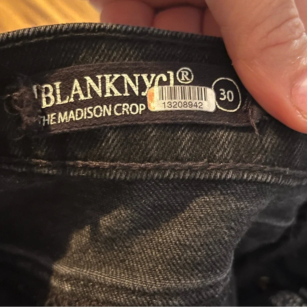 Blank‎ NYC Black Madison Crop Jeans Size 30 - Picture 5 of 6